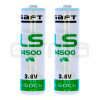 2 x LFT BAT Litio Batterie 3,6V
