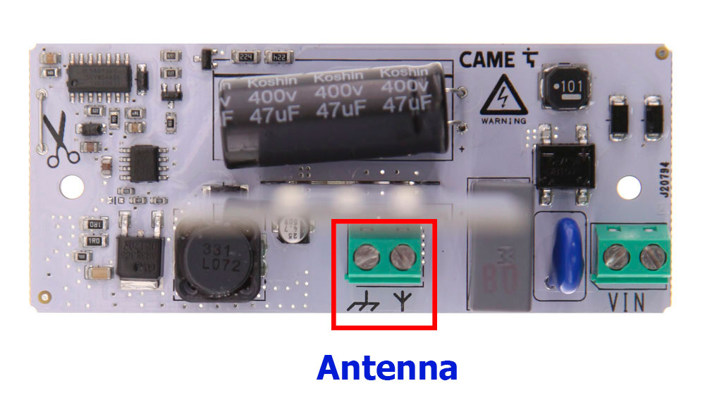 Scheda elettronica per lampada CAME KRX1FXSO